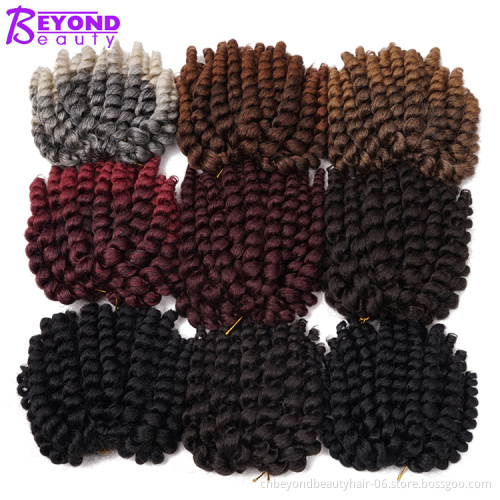 Jumpy Wand Crochet Curly Hair Extension 8 Inch  Twist Crochet Braid Wand Curl Hair Synthetic Braiding Hair